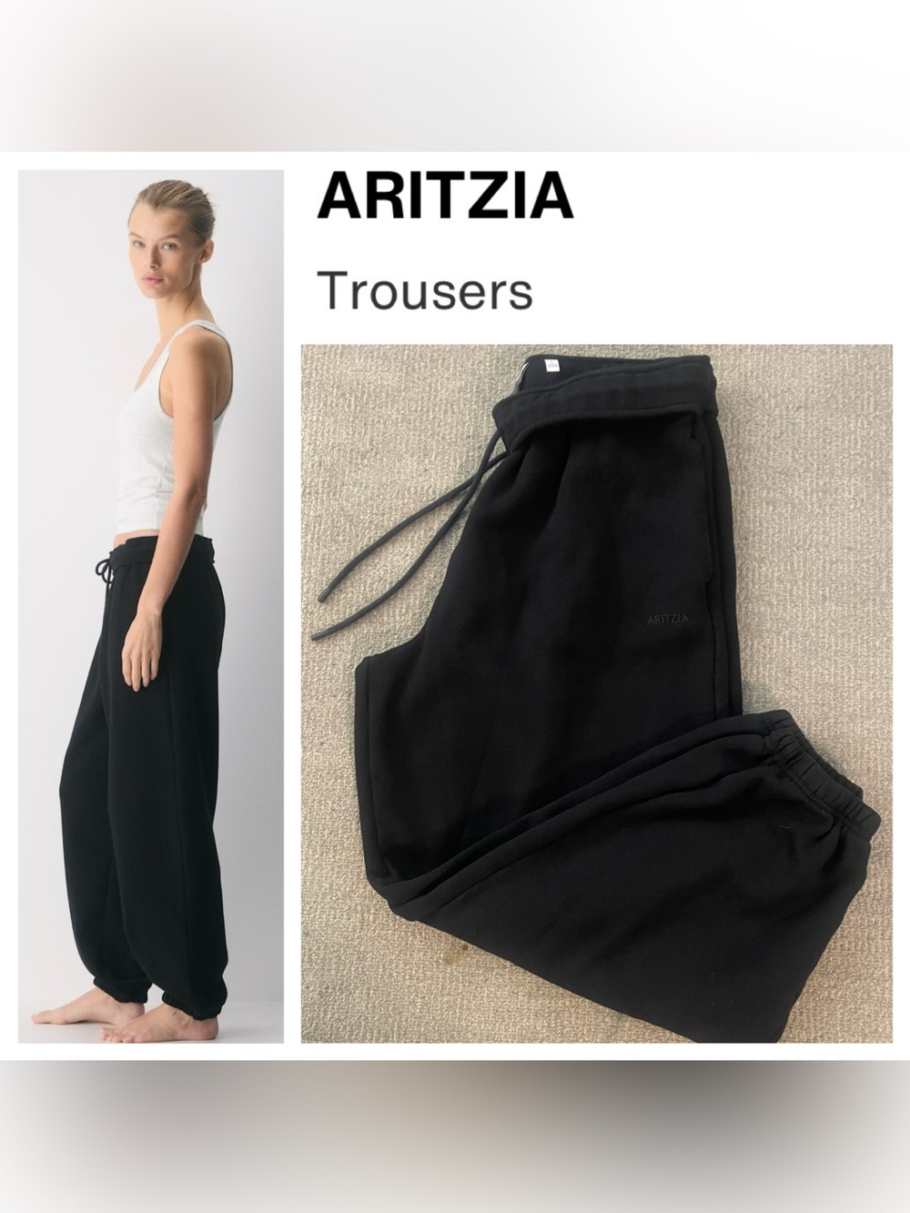 ARITZIA Women’s Sweatfleece Mega Foldover Baggy Jogger